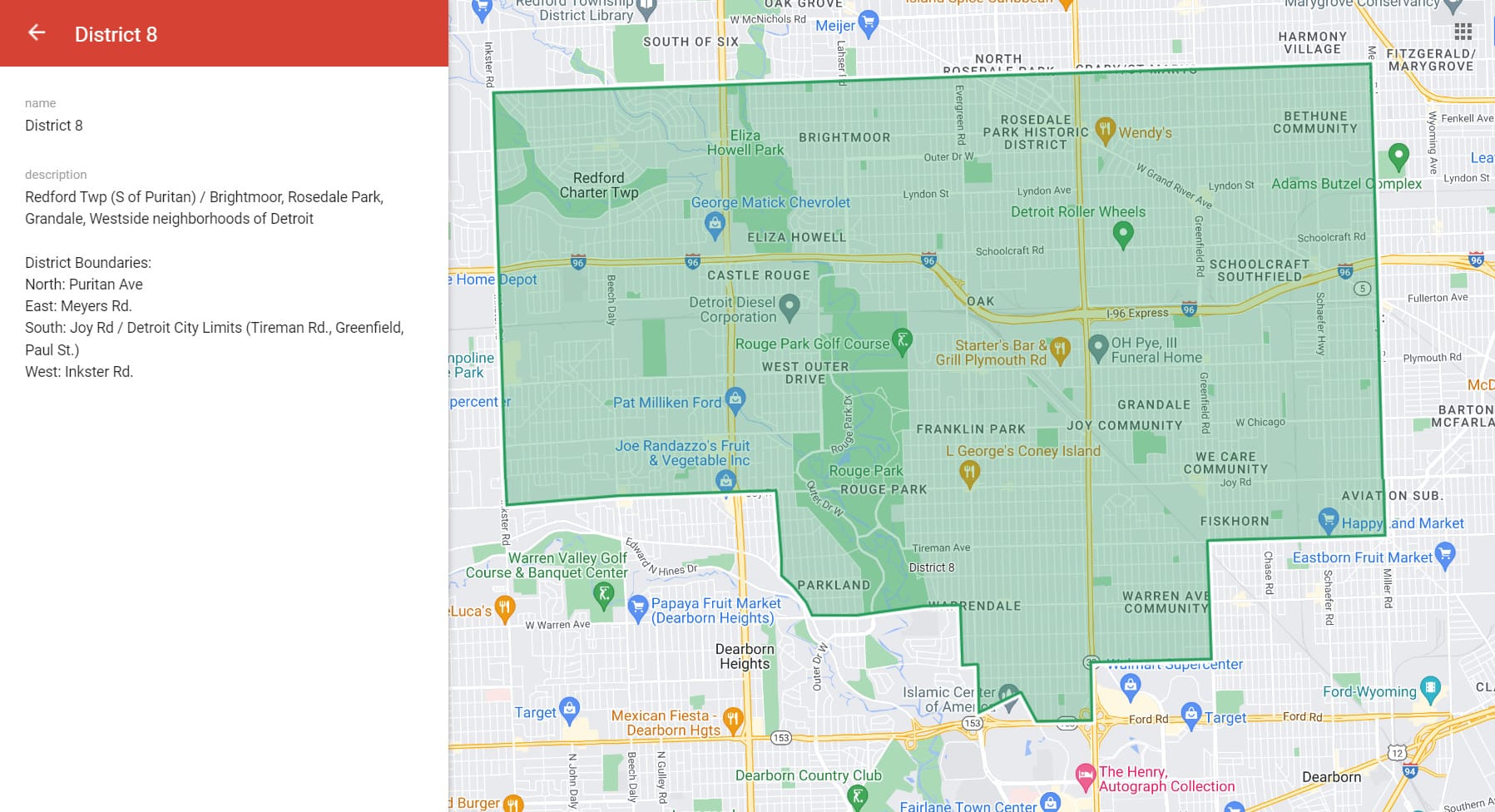 Geography (District 8)