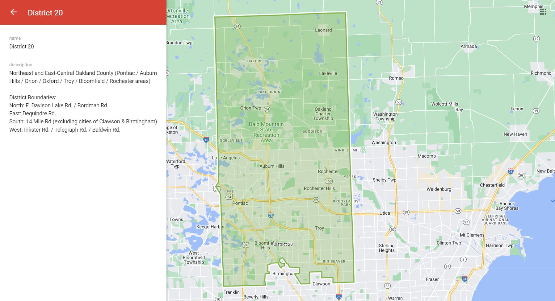 Geography (District 20)