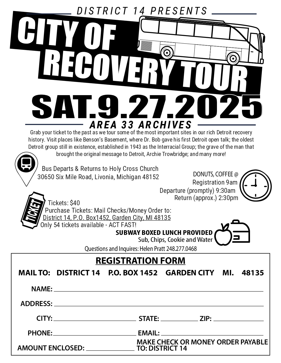 City of Detroit Recovery Tour