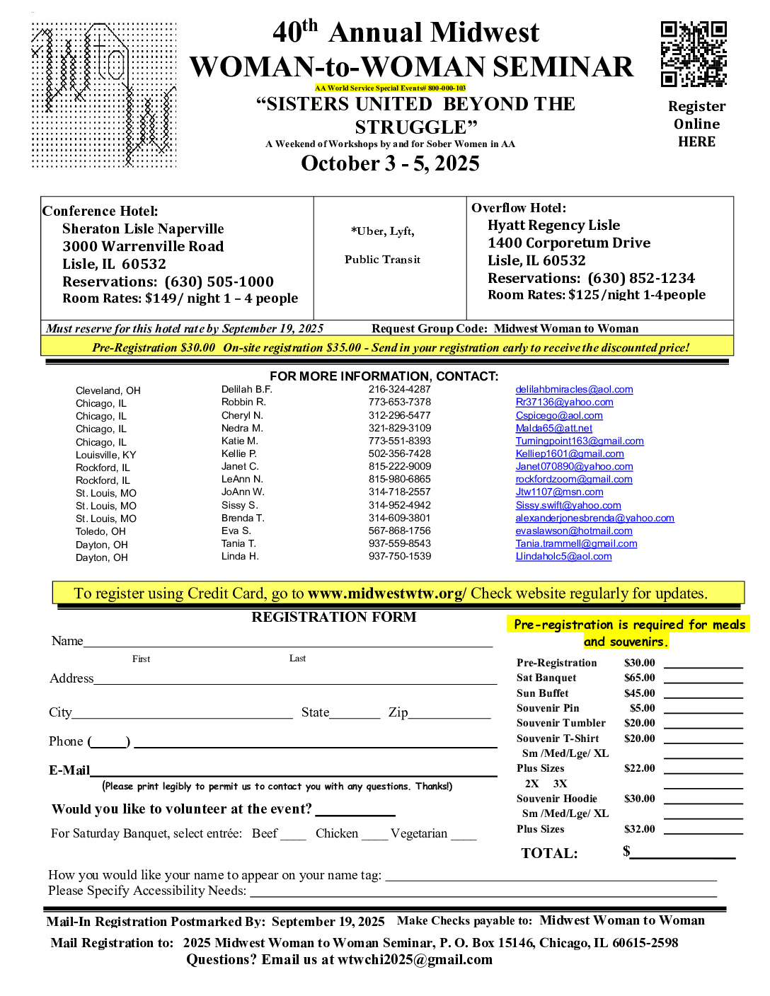 40th Annual Midwest Woman-to-Woman Seminar